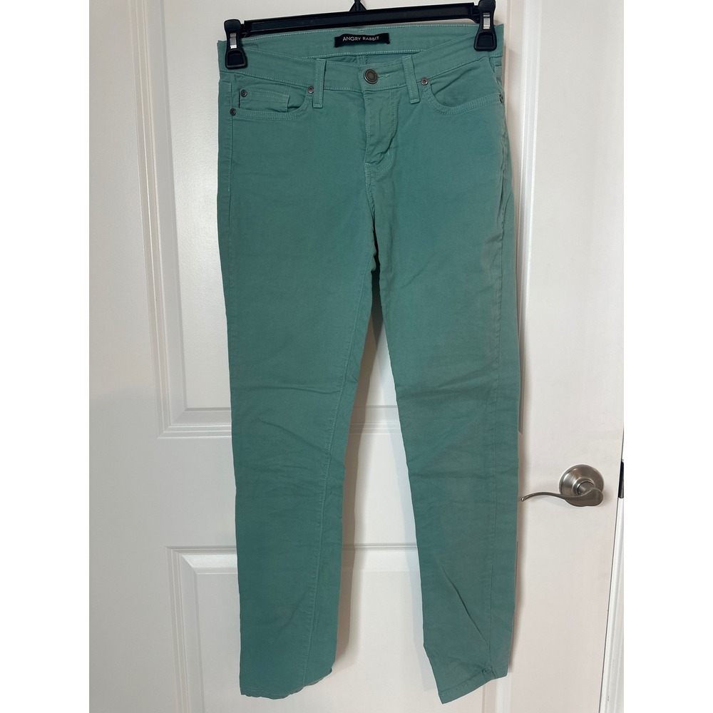 Angry Rabbit Seafoam Green Skinny Jeans Size 27/5 ASK139 Teal‎ Slim Fit Pants